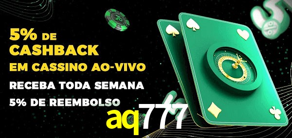 Promoções do cassino ao Vivo aq777
